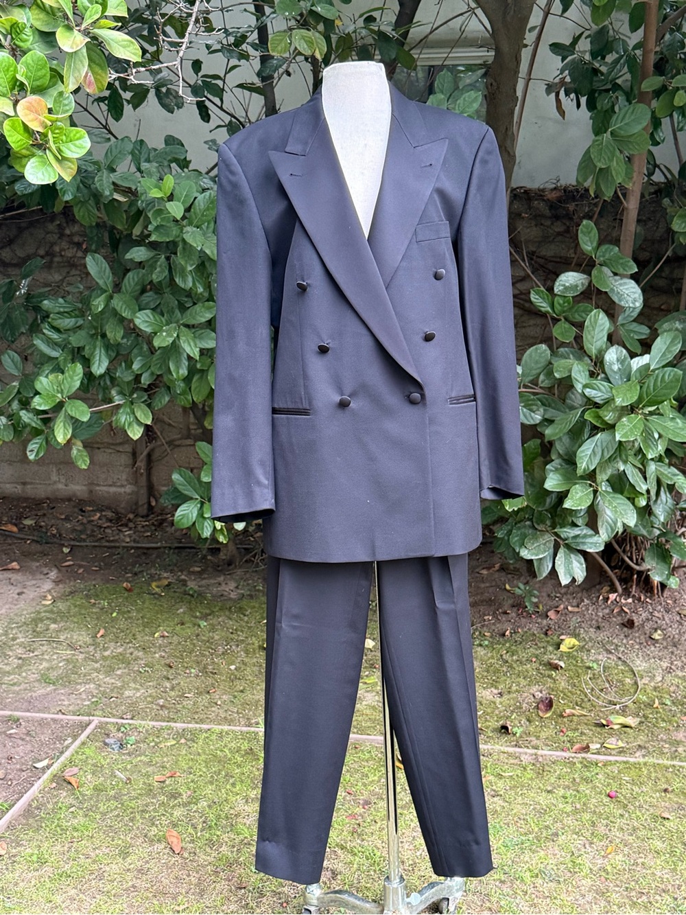 Hugo Boss vintage "Horowitz/Scala" double-breasted tuxedo suit - Size 42R